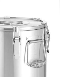 Insulated portable container – with a tap, HENDI, Profi Line, 20L, Silver, ⌀330x(H)360mm 4