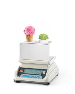 Ice cream scale with LCD with RS232 port and legalisation, HENDI, 255x264x(H)244mm 3