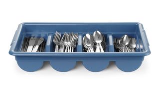 Cutlery set with tray, HENDI, Blue, 525x300x(H)95mm, Rectangular 2