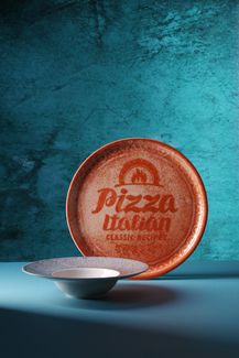 Pizzateller Recipe Collection Rot, HENDI, Rot, ⌀310mm