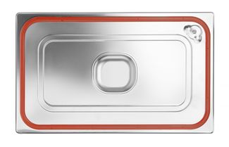 Tapa Gastronorm con borde de silicona, HENDI, Profi Line, GN 1/1, 530x325mm 1