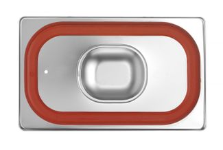 GN tető szilikon tömítéssel, HENDI, Profi Line, GN 1/4, 265x162mm 3