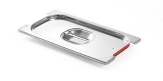 Lid with handle recess and silicone rim, HENDI, GN 1/3, 325x176mm 1