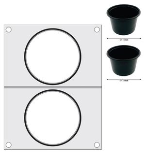 Matrica užlydymo aparatui, HENDI, 2x talpykla sriubai ø115 mm 1