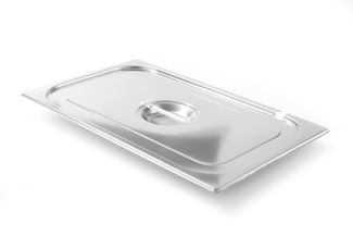 Pokrywka do pojemników GN z wycięciem na chochlę, HENDI, Kitchen Line, GN 1/1, 530x325mm