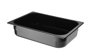 Fagylalt edény Polikarbonát, HENDI, 5L, Fekete, 360x250x(H)80mm