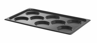 Podnos s nepřilnavým povrchem CONVECTOMAT EGGPLATE, HENDI, GN 1/1, Černá, 530x325x(H)26mm
