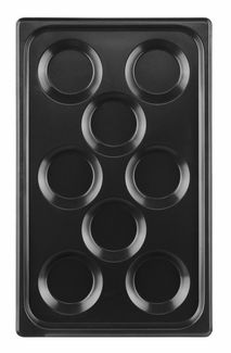 Vassoio con rivestimento antiaderente CONVECTOMAT EGGPLATE, HENDI, GN 1/1, Nero, 530x325x(H)26mm 3