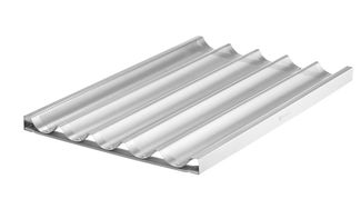 Baguette tray, HENDI, 5 slots, Silver, 600x400mm 1