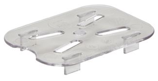 Camwear perforated drain shelf for Camwear GN containers (10CWD135)., Cambro, Camwear, Transparent, xx(H)mm 1