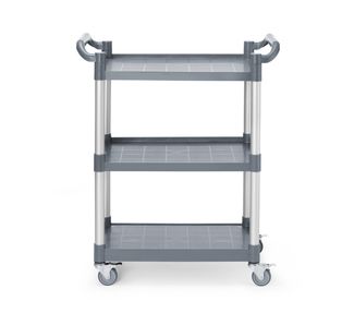 Wózek kelnerski 3-półkowy z polipropylenu, mały, AmerBox, 800x420x(H)945mm