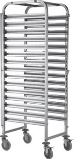 Transport trolley for 15x GN 1/1 containers, HENDI, Smart, 380x550x(H)1705mm 1