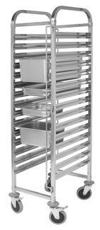 Transport trolley for 15x GN 1/1 containers, HENDI, Smart, 380x550x(H)1705mm 2