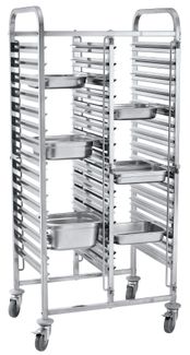 GN-konteinerite transpordikäru, 2-osaline 30×GN 1/1, HENDI, 798x610x(H)1710mm