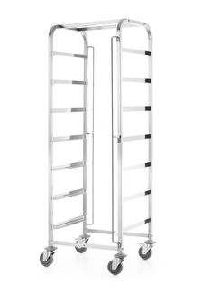Mobile trolley for dishwasher baskets - 7 x 500x500 mm, HENDI, 615x560x(H)1710mm