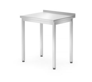 Stół przyścienny – skręcany, głębokość 600 mm, HENDI, Kitchen Line, 800x600x(H)850mm