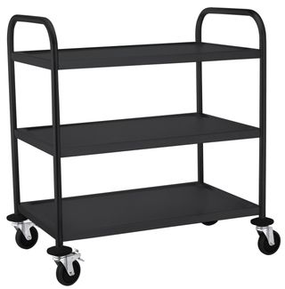 Serving trolley matt black, HENDI, 905x585x(H)945mm 4