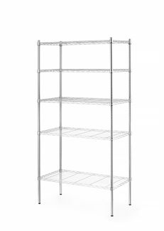 Storage rack with 5 shelves, HENDI, Chrome, 910x455x(H)1830mm 1