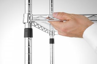 Storage rack with 5 shelves, HENDI, Chrome, 910x455x(H)1830mm 1