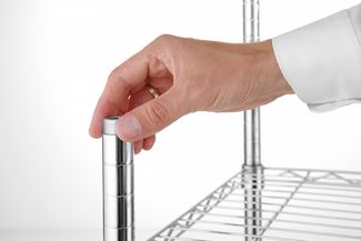 Storage rack with 5 shelves, HENDI, Chrome, 910x455x(H)1830mm 1