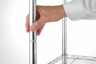 Storage rack with 5 shelves, HENDI, Chrome, 910x455x(H)1830mm 1