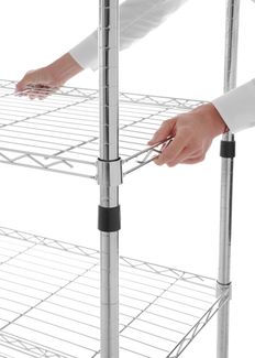 4-shelf storage rack, Revolution, 750x460x(H)1470mm 4
