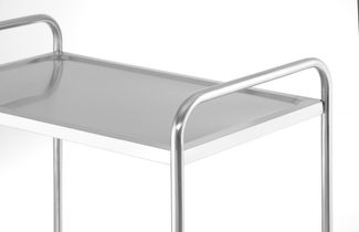 Wózek kelnerski 2-półkowy, HENDI, Kitchen Line, 2 półki, srebrny, 860x540x(H)940mm