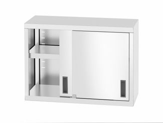 Szafka wisząca – spawana, z drzwiami suwanymi, HENDI, Profi Line, 800x300x(H)600mm