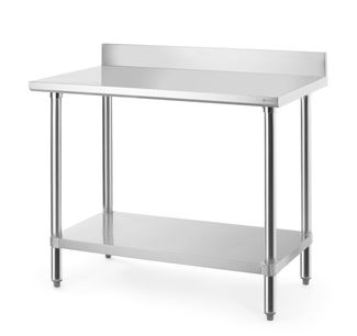 Darba galds ar aizmugurējo malu, HENDI, Budget Line, 1000x600x(H)950mm
