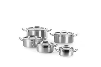 Nízký hrnec s pokličkou, HENDI, Profi Line, 12L, ⌀320x(H)150mm