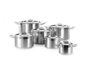 Střední hrnec s pokličkou, HENDI, Profi Line, 23,2L, ⌀360x(H)320mm