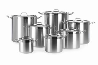 Stew pot high - with lid, HENDI, Profi Line, 3L, ⌀160x(H)150mm 1