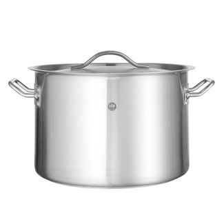 Garnek średni z pokrywką, HENDI, Budget Line, 14L, ⌀300x(H)200mm