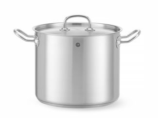 Kochtopf, hoch - mit Deckel, HENDI, Kitchen Line, 9L, ⌀240x(H)200mm