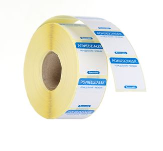 Opakovane použiteľné nálepky bezpečnosti potravín na každý deň, HENDI, 1 000 ks v kotúči, Modrá, 1000 ks, 25x25mm