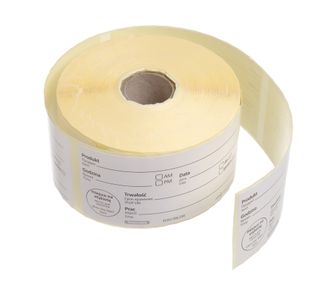 Etykiety Food Safety, wielorazowe – „DATA PRZYDATNOŚCI”, HENDI, 500 szt. w rolce, 500 szt., 100x50mm