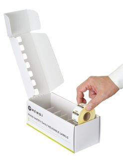 Zestaw etykiet wielorazowych Food Safety na każdy dzień tygodnia z podajnikiem, HENDI, 240x80x(H)100mm 1
