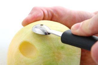 Dekoračný nôž na guľaté tvary – jednoduchý, oválny, HENDI, Čierna, (L)160mm