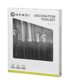 Decoration toolset - 6 pcs., HENDI, Black, 280x100x(H)50mm 3