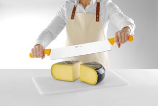Double handled cheese knife, HENDI, Orange, (L)655mm 3