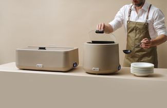 Soup kettle UNIQ, HENDI, designed by Robert Bronwasser, 8L, Beige, 220-240V/500W, ⌀365x(H)325mm 1