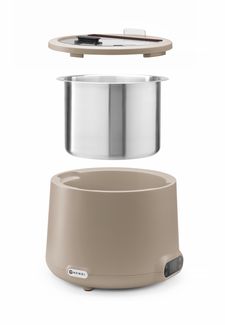 Soup kettle UNIQ, HENDI, designed by Robert Bronwasser, 8L, Beige, 220-240V/500W, ⌀365x(H)325mm 1