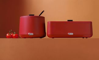 Sriubos puodas UNIQ, HENDI, designed by Robert Bronwasser, 8L, Raudona, 220-240V/500W, ⌀365x(H)325mm 1