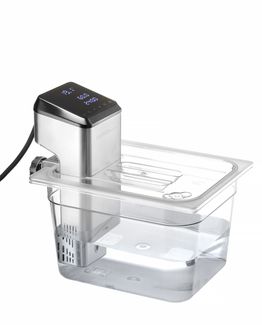Pokrywka do pojemników GN z wycięciem na cyrkulator sous vide, HENDI, GN 1/2, transparentny, 265x325mm 3