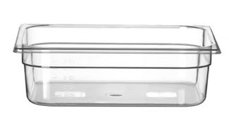 Pojemnik GN 1/2 z poliwęglanu, HENDI, Profi Line, GN 1/2, 6,5L, transparentny, 325x265x(H)100mm