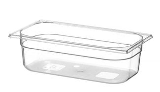 Recipiente Gastronorm 1/3, HENDI, Profi Line, GN 1/3, 4L, Transparente, 325x176x(H)100mm