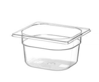 Gastronorm-Behälter 1/6, HENDI, Profi Line, GN 1/6, 1,6L, Transparent, 176x162x(H)100mm