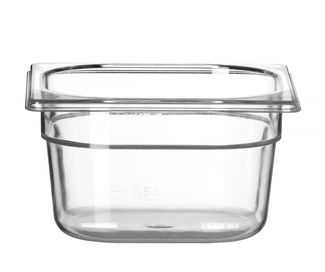 Gastronorm-Behälter 1/6, HENDI, Profi Line, GN 1/6, 1,6L, Transparent, 176x162x(H)100mm