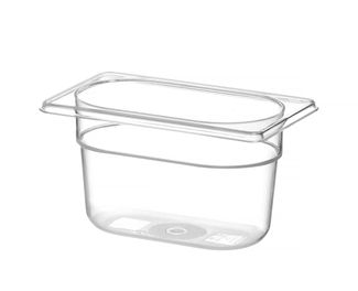 Gastronorm-Behälter 1/9, HENDI, Profi Line, GN 1/9, 1L, Transparent, 176x108x(H)100mm