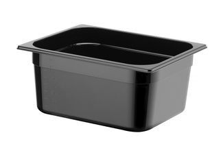 Container GN 1/2 black polycarbonate, HENDI, Profi Line, GN 1/2, 9,5L, Black, 325x265x(H)150mm